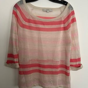 Loft light top, size Medium, multi color.